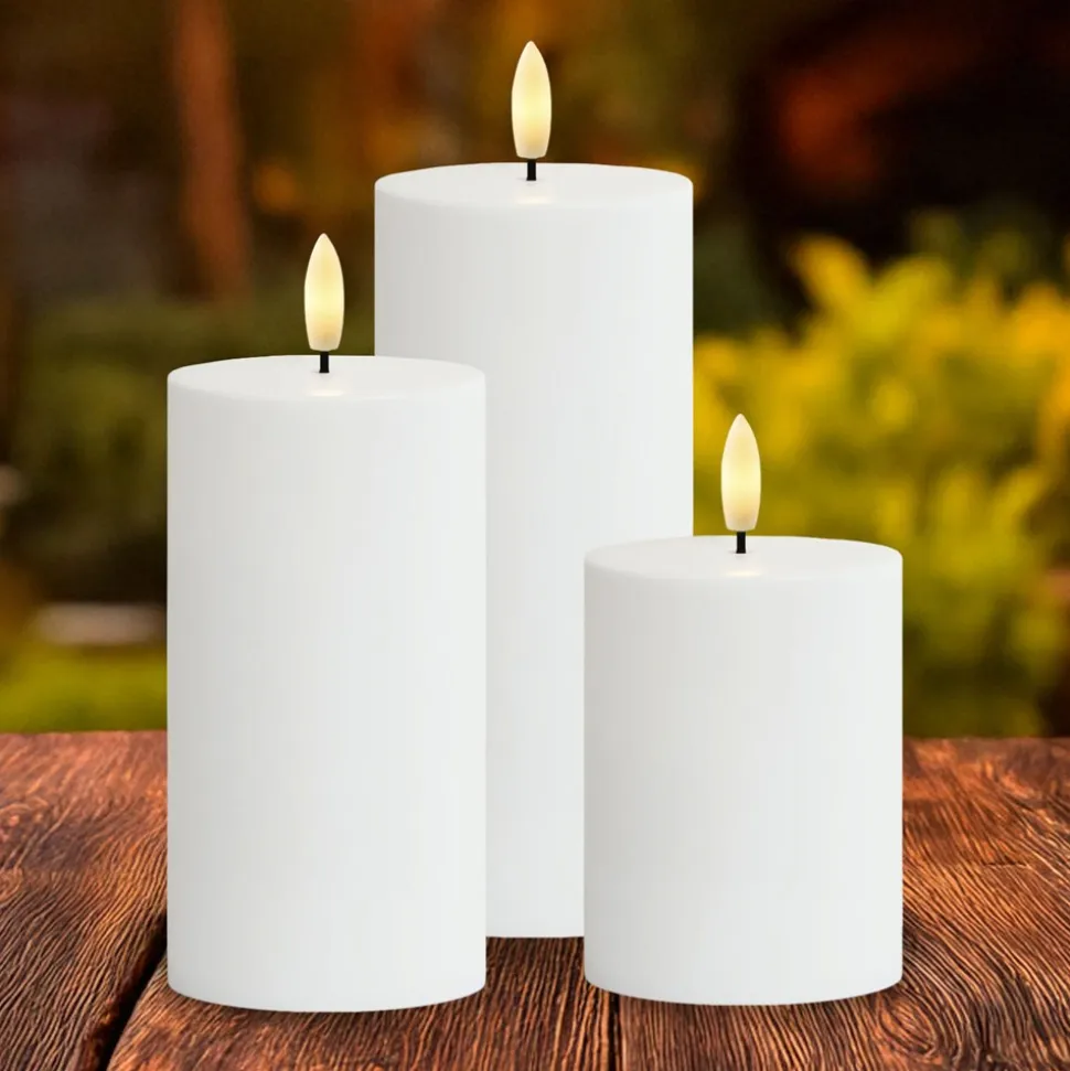 Solar Sille 3 stk. sæt, Hvid