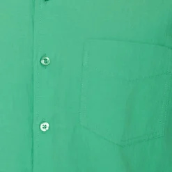 Solid Seersucker Skjorte, Bottle Green, XL