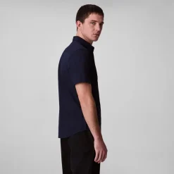 Solid Strech Skjorte, Dark Sapphire, M