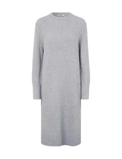 Sondra-M Strikkjole, Light Grey Melange, XS/S