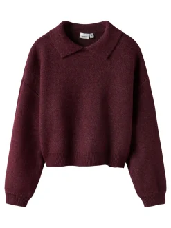 Sonia Polo Strik, Burgundy, 134-140 cm