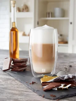 Sorrento 2-pak Latteglas, Klar, 35 cl