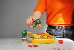 Spicy Ducks Salt & Peber Dispenser, Grøn