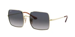 Square 1971 Classic Solbriller, Gold/Blue