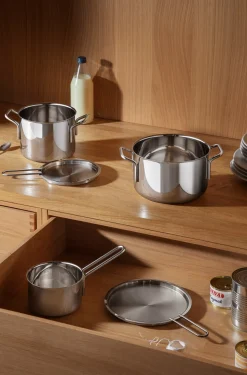 Stainless Steel Gryde, 2,2 L