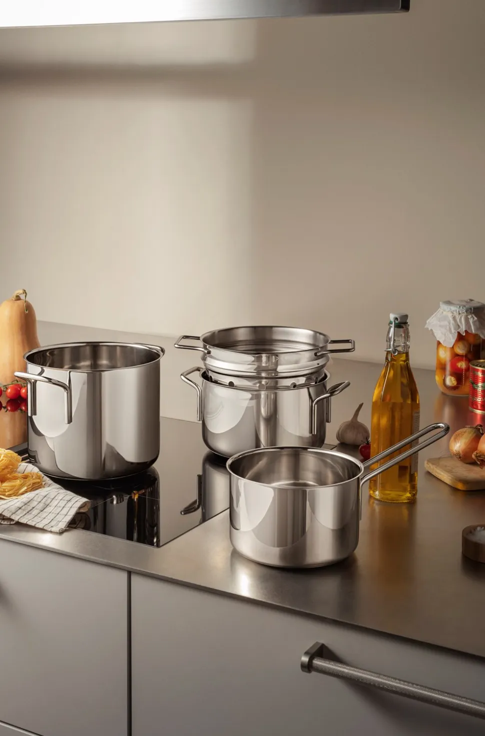 Stainless Steel Gryde, 3,6 L