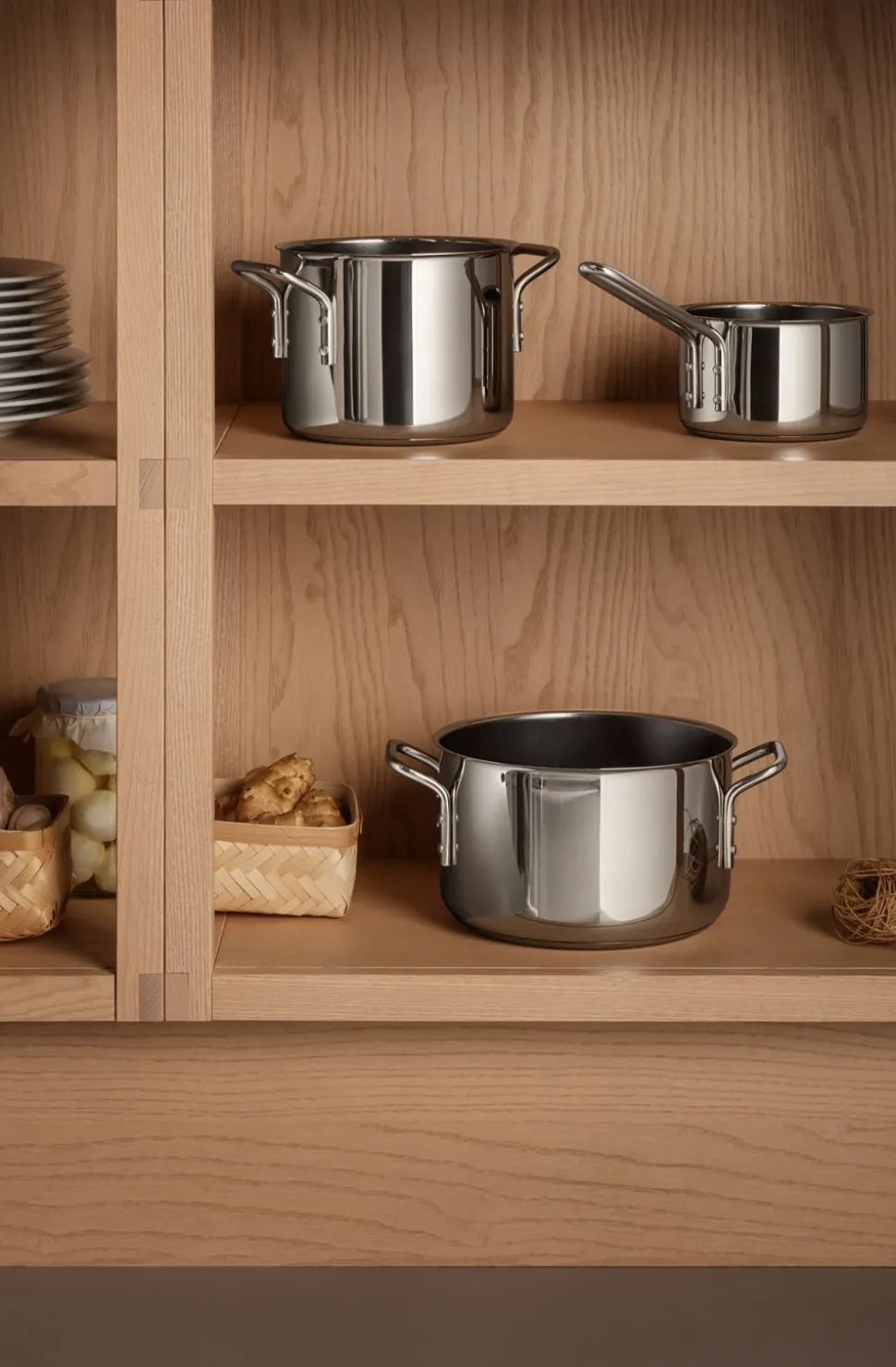 Stainless Steel Keramisk Slip-Let Gryde, 3,6 L