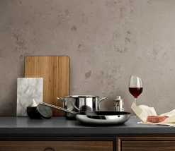 Stainless Steel Slip-Let Stegepande, Ø28 cm