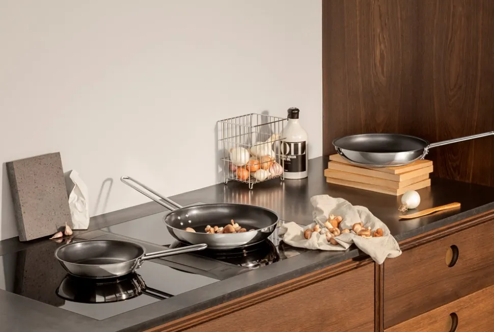 Stainless Steel Slip-Let Stegepande, Ø28 cm