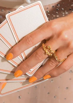 Starlit Ring, Gold Plated, 54