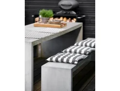 Statement Stripe 2-pak Dækkeservietter, Ash, 33x48 cm