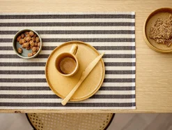 Statement Stripe 2-pak Dækkeservietter, Ash, 33x48 cm