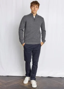 Stian Regular Fit Striktrøje, Grey, XL