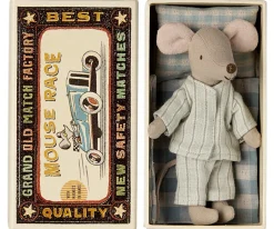 Storebror Tændstikæske Mus, Lyseblå