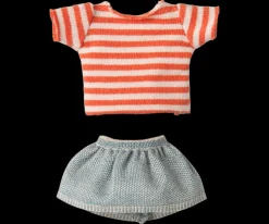 Storesøster Mus, Beige/Rød/Blå