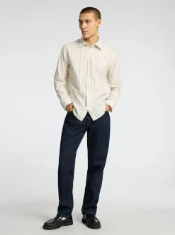 196-Straight Ben Kori Jeans, Dark Blue Denim, W31/L32