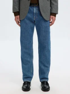 196-Straight Ben Kori Jeans, Medium Blue Denim, W34/L32