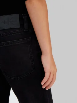 Straight Jeans, Washed Black, 152 cm