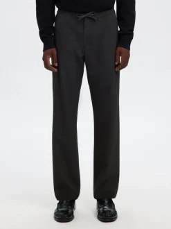 196-Straight Robert String Bukser, Black, M