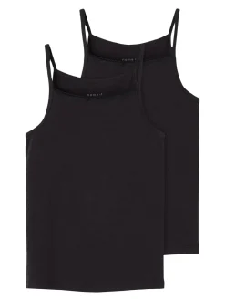 Strap 2-pak Undertrøje, Black, 122-128 cm