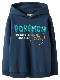 Strek Pokemon Hættetrøje, Insignia Blue, 134-140 cm