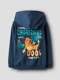 Strek Pokemon Hættetrøje, Insignia Blue, 134-140 cm