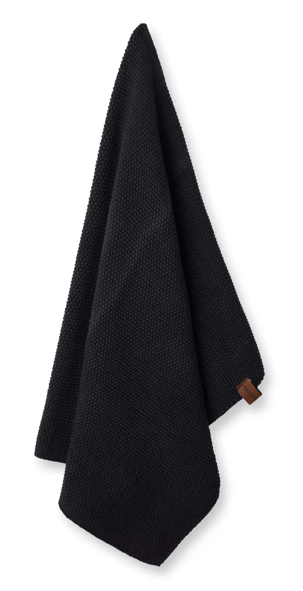 Strikket Køkkenhåndklæde, Coal, 45x70 cm