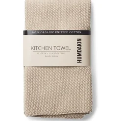 Strikket Køkkenhåndklæde, Light Stone, 45x70 cm