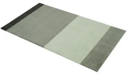 Stripe Horisontal Gulvtæppe, Grøn/Støvet/Mørk Grøn, 67x120 cm