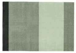 Stripe Horisontal Gulvtæppe, Grøn/Støvet/Mørk Grøn, 90x130 cm