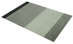 Stripe Horisontal Gulvtæppe, Grøn/Støvet/Mørk Grøn, 90x130 cm