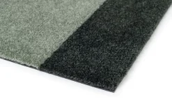 Stripe Horisontal Gulvtæppe, Grøn/Støvet/Mørk Grøn, 90x130 cm