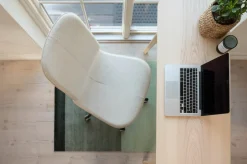 Stripe Horisontal Gulvtæppe, Grøn/Støvet/Mørk Grøn, 90x130 cm