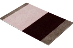 Stripe Horisontal Gulvtæppe, Bordeaux/Rose/Sand, 40x60 cm