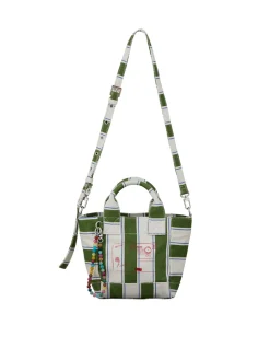 Stripie Canvas Gabby Crossbody, Banana Palm Green