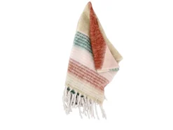 Styles Plaid, Sand/Abrikos/Rosa/Grøn, 130x170 cm