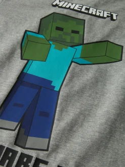 Sumba Minecraft T-shirt, Grey Melange, 146-152 cm