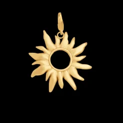 Sun Wild Large Vedhæng, Gold Plated