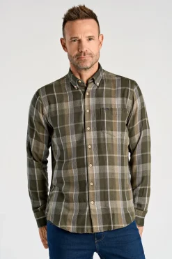 Super Soft Check Skjorte, Army, XXL