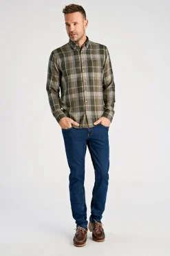 Super Soft Check Skjorte, Army, XXL