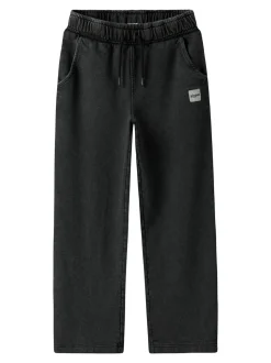 Sven Straight Sweatpants, Black, 152 cm