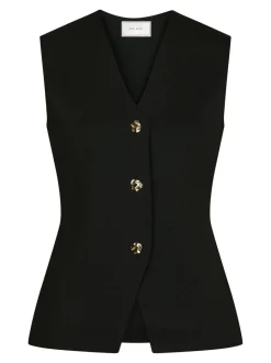 Sway Smooth Knit Vest, Black, 38