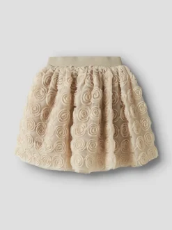 Sykia Tulle Nederdel, Cement, 110 cm