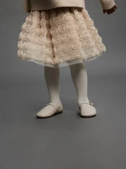 Sykia Tulle Nederdel, Cement, 110 cm