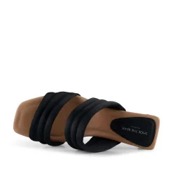 Sylvi Højhælede Sandaler, Black Satin, 37