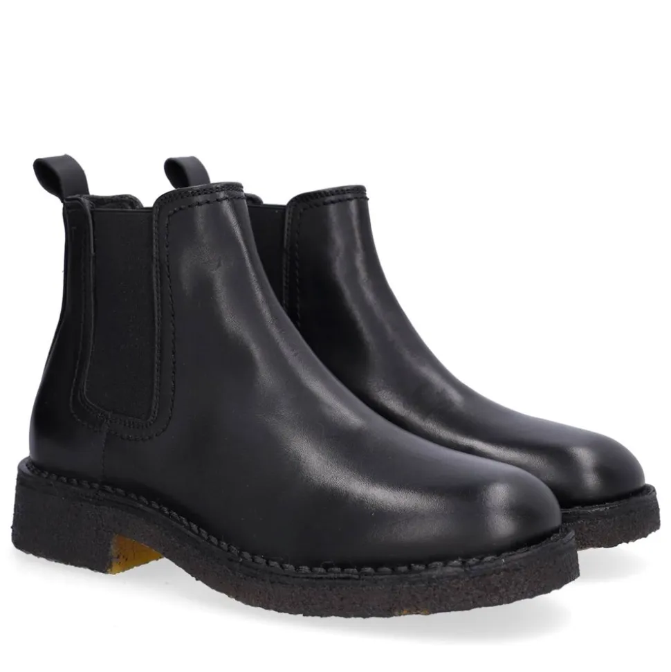 T6951 Støvler, Black Calf/Black Sole, 38