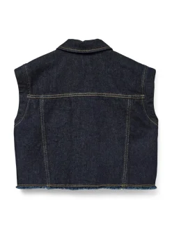 Tabitha Denim Vest, Dark Blue Denim, XL