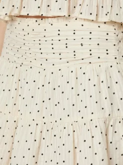 Tarrow Dot Nederdel, Creme, 36