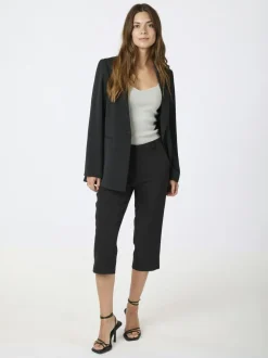 Tasia Suit Capri Bukser, Black, 42