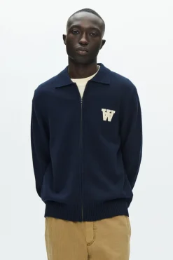 Tay Zipper Cardigan, Salute, L